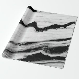 Papel De Presente textura natural de mármore preto e branco, luxuosa