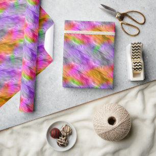 Papel De Presente Textura ondulada de orquídea púrpura