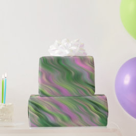 Papel De Presente Textura ondulada rosa de chicote