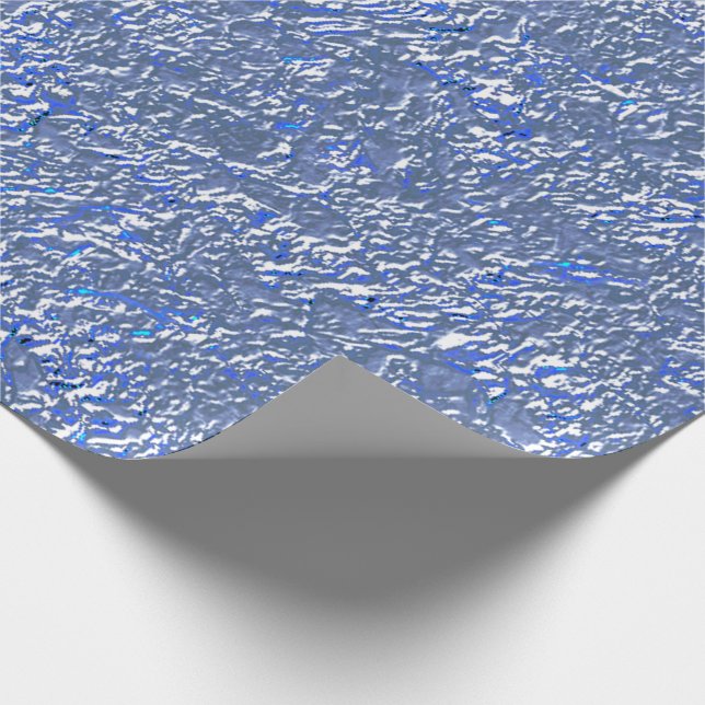 Papel De Presente Textura rústica azul e livro (Ponta)