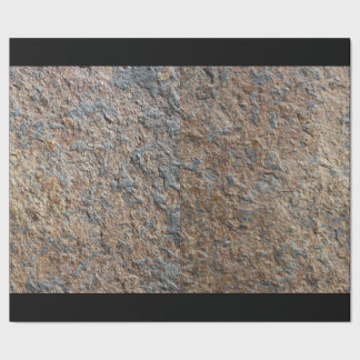 Papel De Presente Textura rústica da pedra da ardósia da geologia
