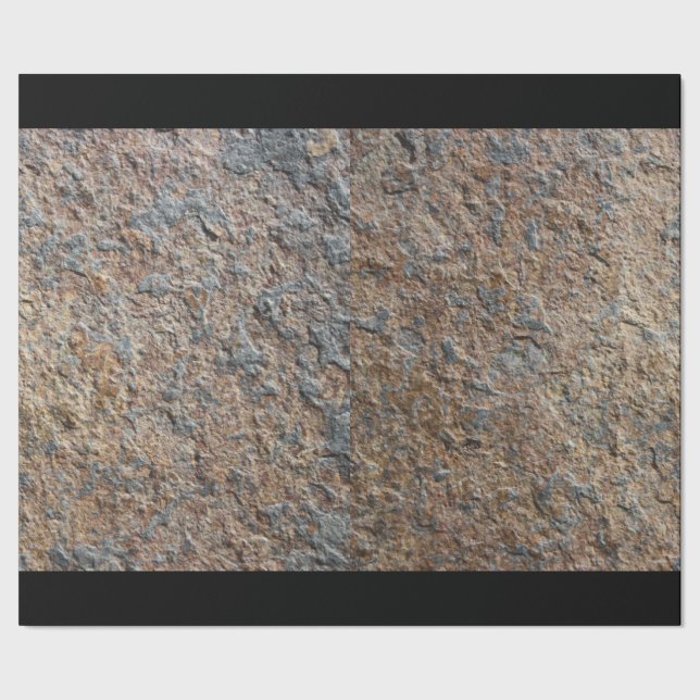 Papel De Presente Textura rústica da pedra da ardósia da geologia (Barra)