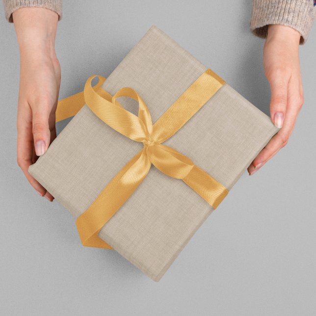 Papel De Presente Textura simples do Cogumelo Linen (Criador carregado)