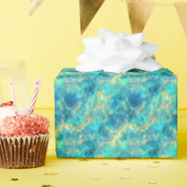 Papel De Presente Textura turquesa amassada