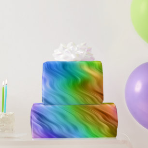 Papel De Presente Textura Wavy Azul Pansy