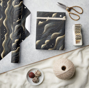 Papel De Presente Texturas elegantes e cintilantes de dunas de areia