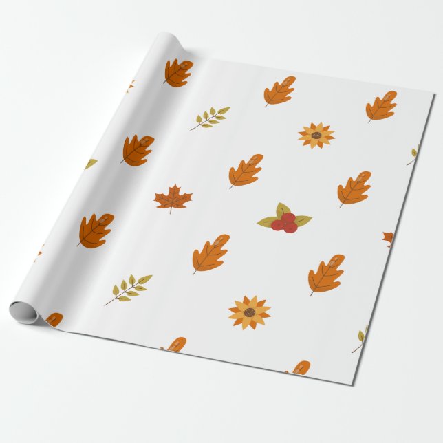 Papel De Presente Thanksgiving Gift Wrap | Celebrate in Style | fall (Desenrolado)