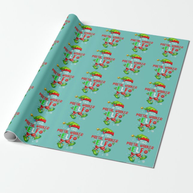 Papel De Presente The Postal Worker Elf Christmas Elf Costume Lover (Desenrolado)