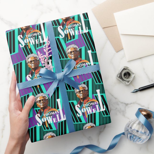 Papel De Presente Thomas Sowell Wrapping Paper (Presentear)