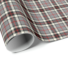 Papel De Presente Thompson Clan Cinza Formal Vestido Tartan