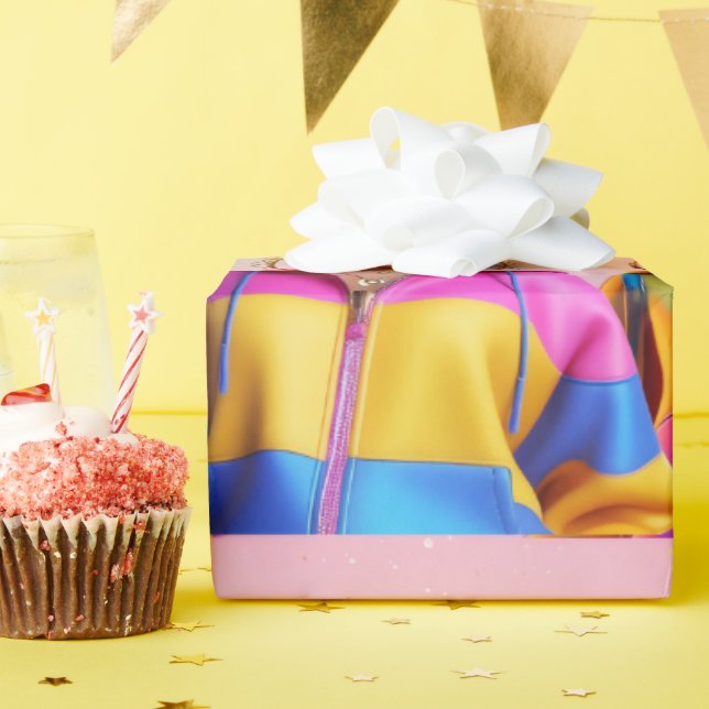 Papel De Presente three doll wrapping paper (Festa de aniversário)