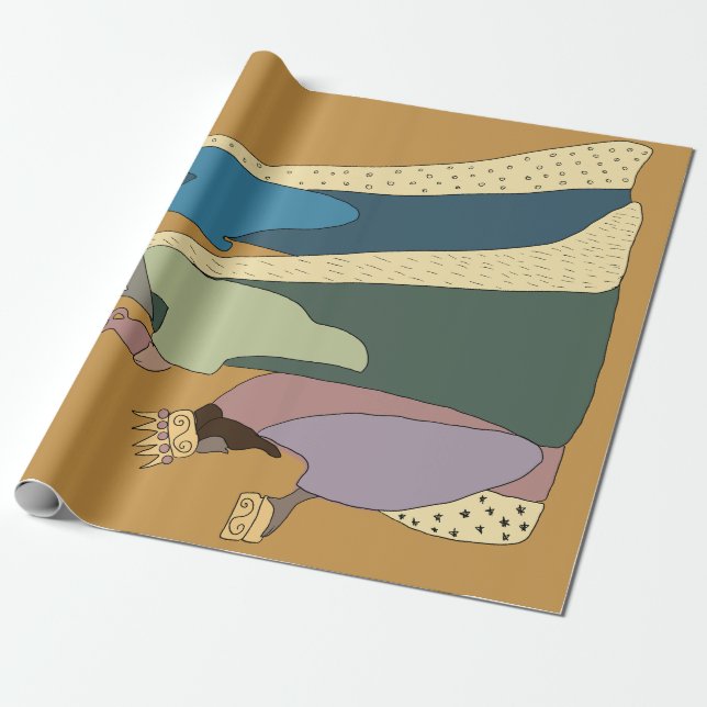PAPEL DE PRESENTE THREE KING WRAPPING PAPER  (Desenrolado)