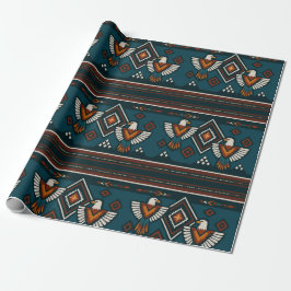 Papel De Presente Thunderbird Native Spirit Tribal Pattert Wrap