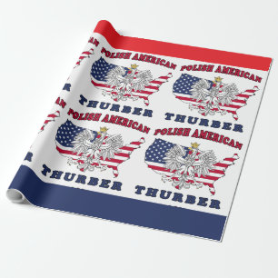 Papel De Presente Thurber Texas Polonês Americano