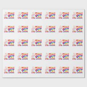 Papel De Presente Tie Dye do 5º ano do último dia do 5