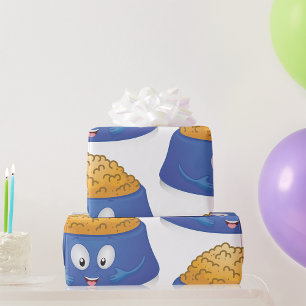 Papel De Presente Tigela de comida para cachorro feliz