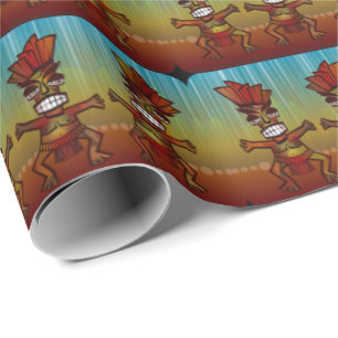 Papel De Presente Tiki