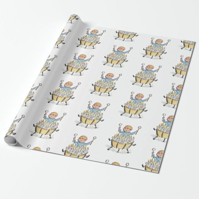 Papel De Presente Timpani Birthday (Desenrolado)
