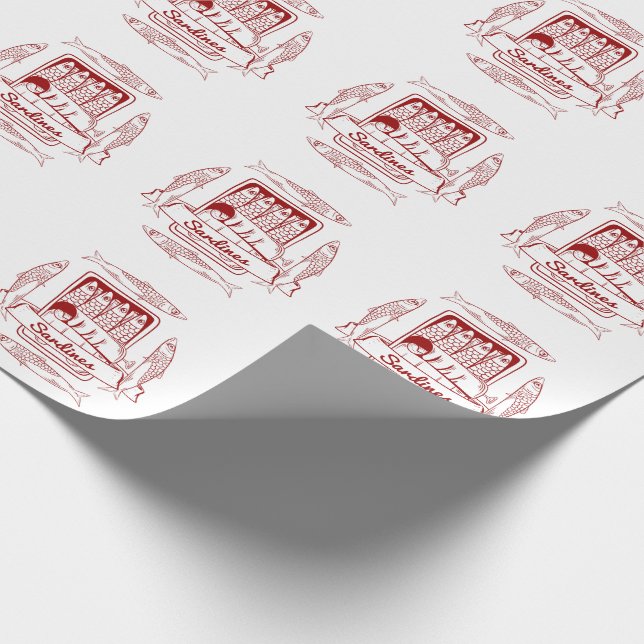 Papel De Presente Tin de sardinha pop art (Ponta)