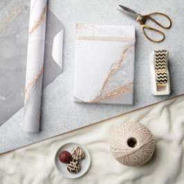 Papel De Presente Tinta de Álcool Elegante Com Glitter Dourado