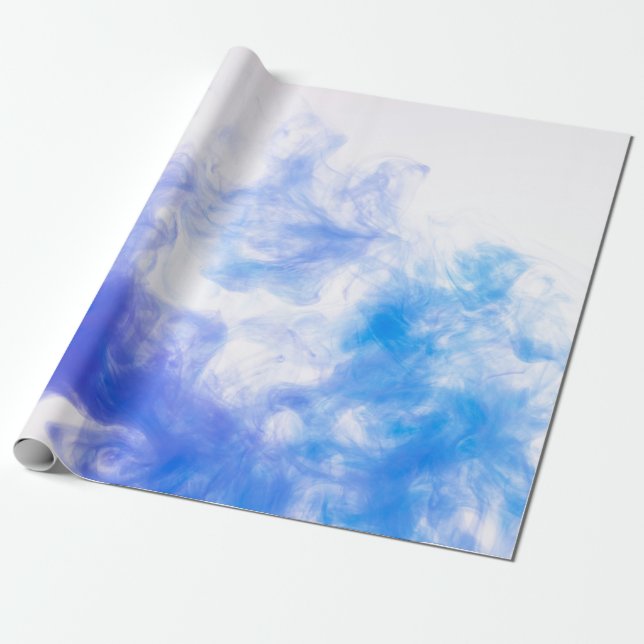 Papel De Presente Tinta de fumo com padrão de tinta de fundo (Desenrolado)