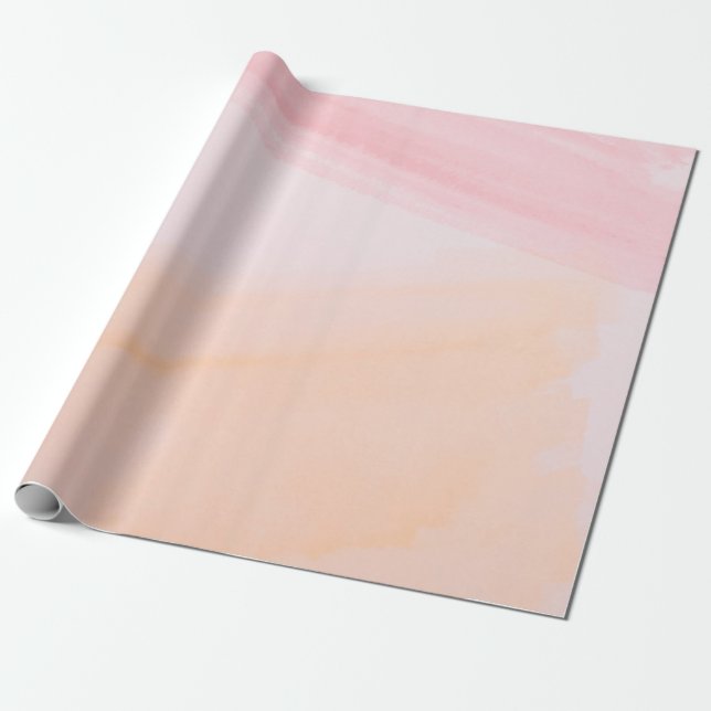 Papel De Presente Tintas cor-de-rosa e laranja (Desenrolado)