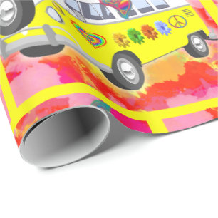 Papel De Presente tintura retro do laço de borboleta de Van do hipp