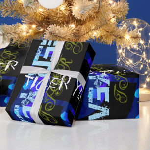 Papel De Presente Tipo de grafite Ano de Tigre de Repetição 2022 W