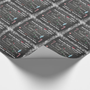 Papel De Presente Tipografia das citações do Natal
