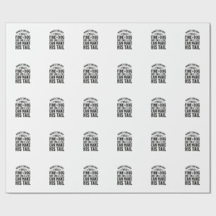 Papel De Presente Tipografia de Citação de Amor de Cachorro Vintage_