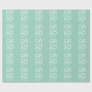 Papel De Presente Tipografia de graduação moderna simples minimal c