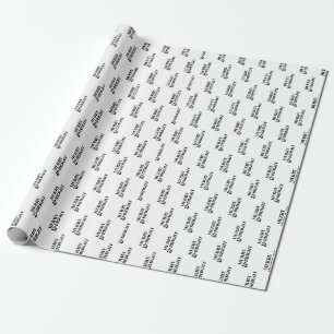 Papel De Presente Tipografia de Natal Moderno e feliz Brilhante