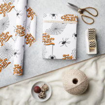 Tipografia de truque ou tratamento com aranhas ID6