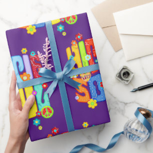 Papel De Presente Tipografia Engraçada - HIPPIE SOUL 1