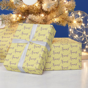 Papel De Presente Tipografia Moderna de Natal