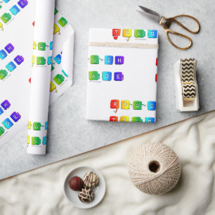 Papel De Presente Tipografia pop queer de comércio áspero do Slipper