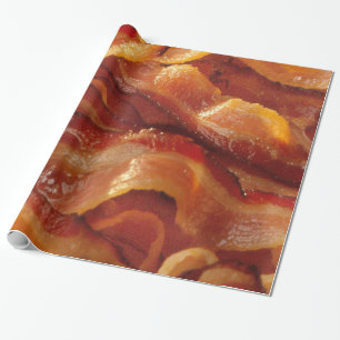Papel De Presente Tiras crepitantes quentes do bacon