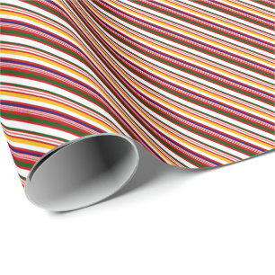 Papel De Presente Tiras de doce moídas antigas (pequena escala)