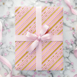 Papel De Presente Tiras de folha de folhas rosa e Dourada Elegantes<br><div class="desc">Esse papel luxuoso de embrulho apresenta elegantes tiras de folha rosa e douradas, perfeitas para adicionar um toque de sofisticação a qualquer presente. Seja por um aniversário, aniversário ou celebração especial, a combinação de listras de ouro rosa e cintilantes cria um olhar na moda e moderno que impressionará quem receber...</div>
