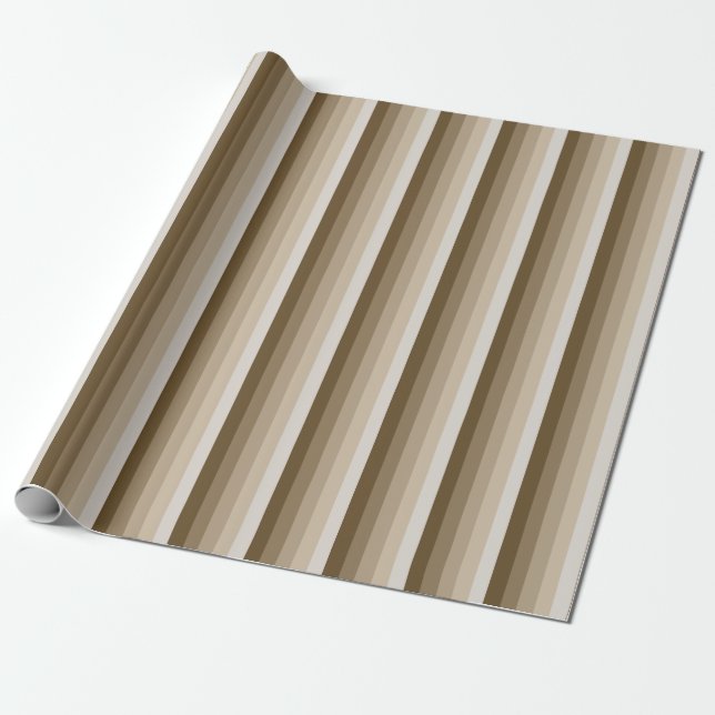 Papel De Presente Tiras de sombra castanhas (Desenrolado)
