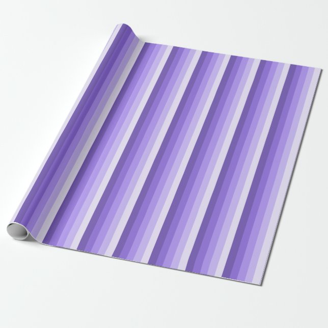 Papel De Presente Tiras de sombra violeta (Desenrolado)