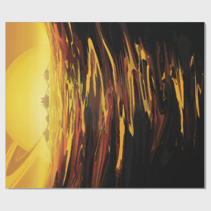 Papel De Presente Titã maior lua do planeta Saturno