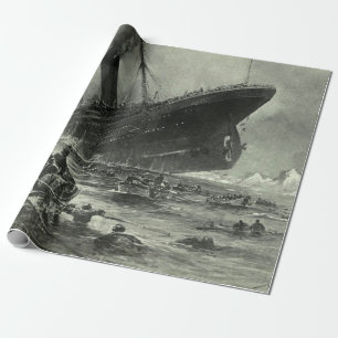 Papel De Presente Titanic do RMS de Sinalização