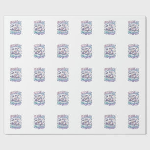 Papel De Presente Título de Presente Mágico e Reservado de Unicórnio
