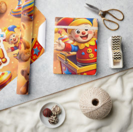 Papel De Presente Título gestos, caixa de brinquedos premium dourada
