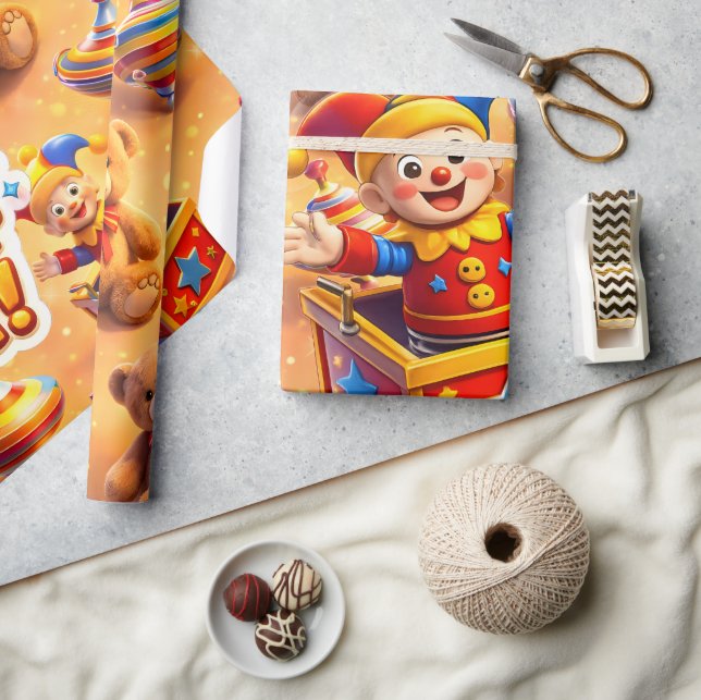 Papel De Presente Título gestos, caixa de brinquedos premium dourada (Artesanato)
