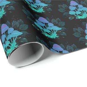Papel De Presente Toadstools em arbustos