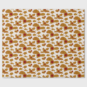 Papel De Presente Toalete de Gravura Celestial (Eclipse Carmesim)