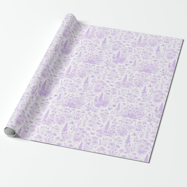 Papel De Presente Toalete de Lavanda (Desenrolado)