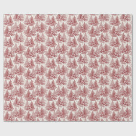 Papel De Presente Toalete Vermelho